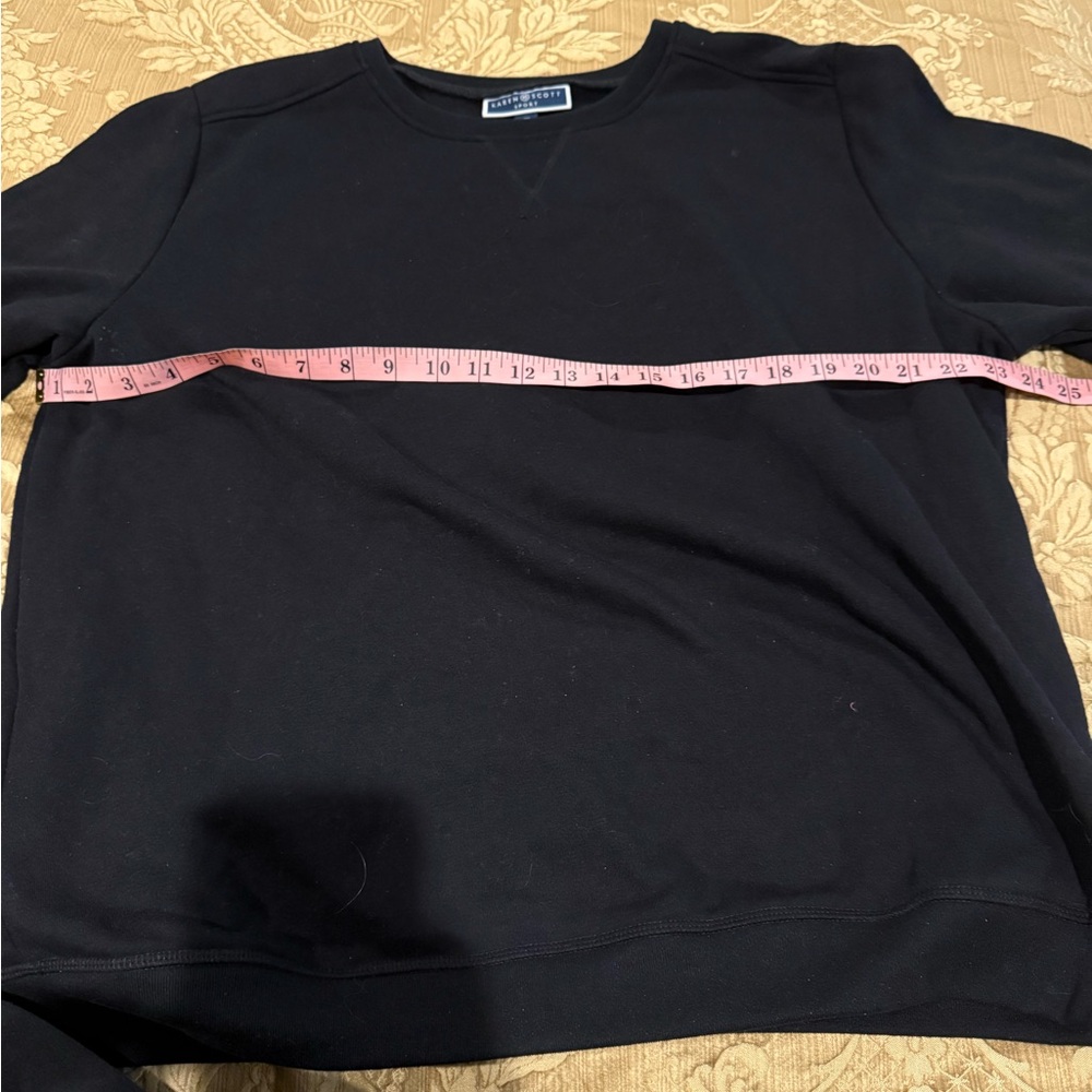 Karen Scott Sport Essential Black Sweatshirt Size 1x no longer made discontinued - Picture 7 of 17